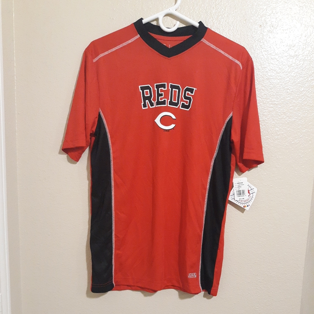 Cincinnati Reds Men’s MLBP Merchandise Throwback Shirt Sz M